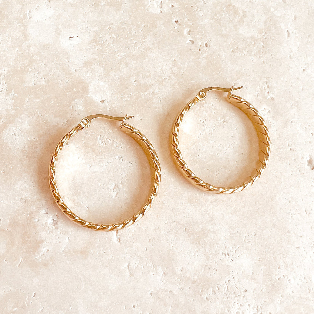 Elisa Hoop Earrings