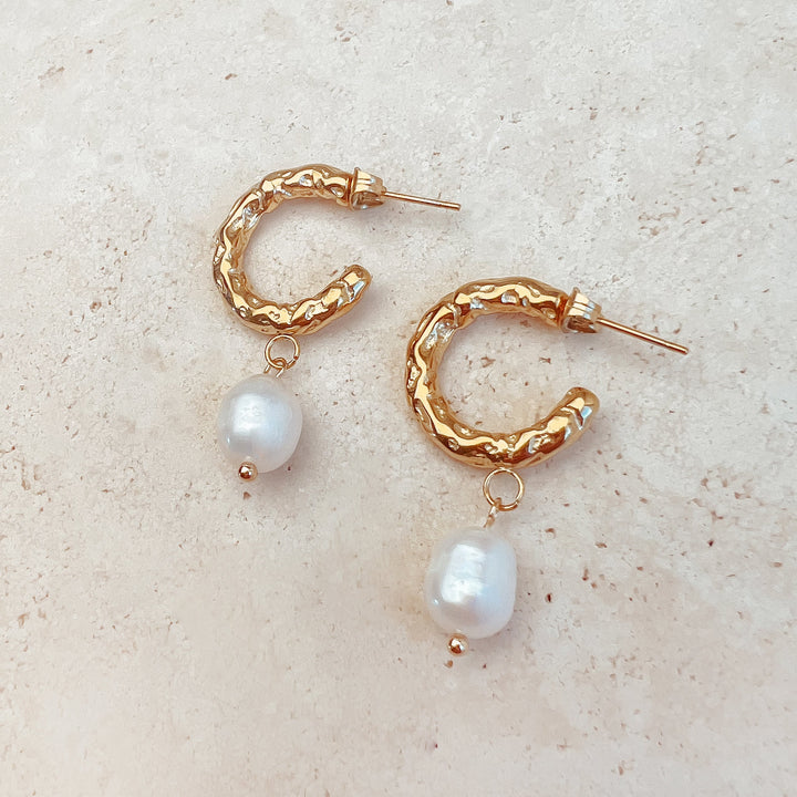 Classic Pearl Pendant Earrings