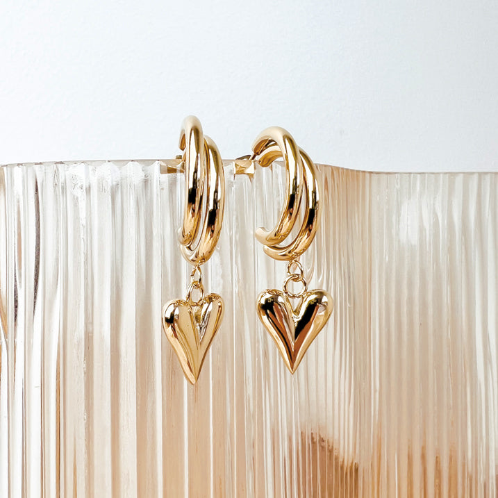 Mila Heart Studs Earrings